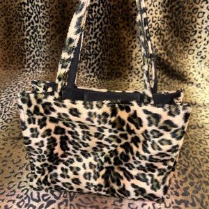Leopard print mini handbag